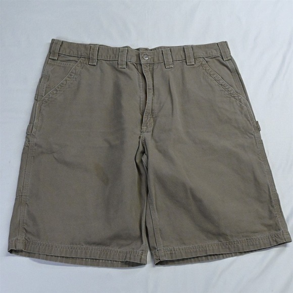 Carhartt 44‎ x 12" Khaki Relaxed Fit Utility Work Shorts - Picture 1 of 7